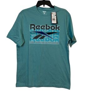 NWT Reebok Teal Short Sleeve International SportswearT-Shirt Size M